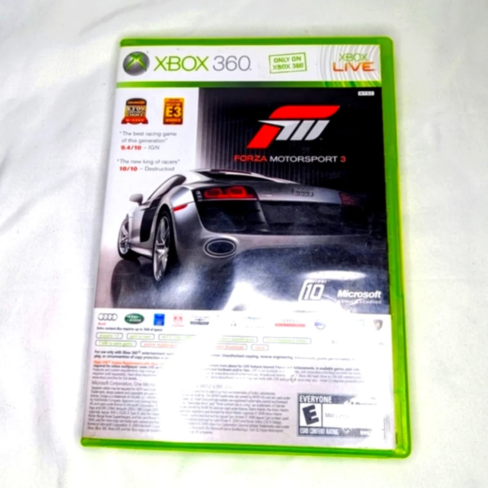 Xbox 360 Forza Motorsport 3 and Halo 3 OST Combo Game